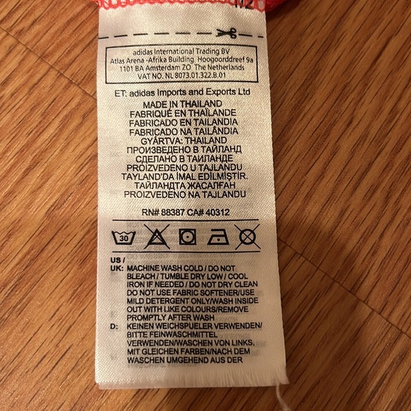 Adidas workout running tank red - Picture 5 of 5